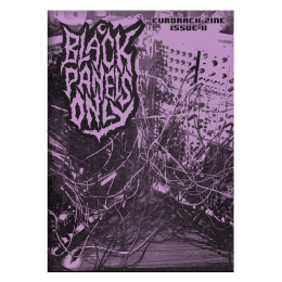 Black Panels Only Zine Issue 2 front cover